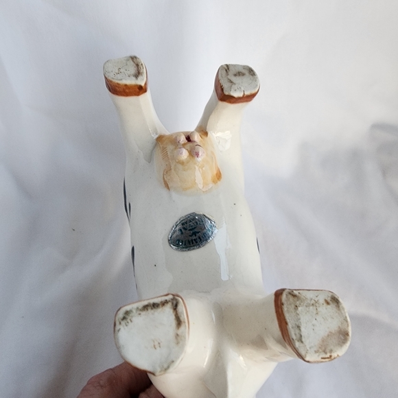 Vintage Royal Japan Cow Creamer or Planter Handpainted with spout - Picture 8 of 16